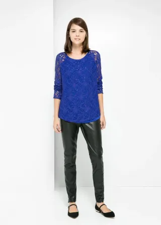 Blusa lentejuelas Mango