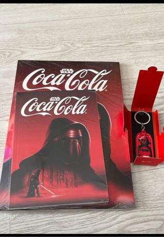 Lote 2 libretas Star Wars Coca-Cola + Llavero