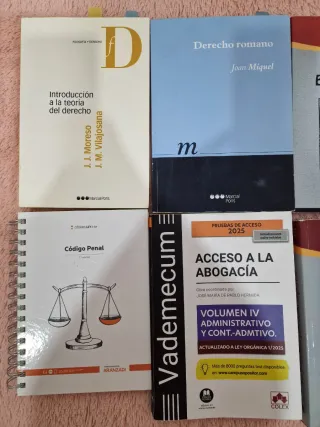 Manuales y libros para Derecho y Máster Abogacía