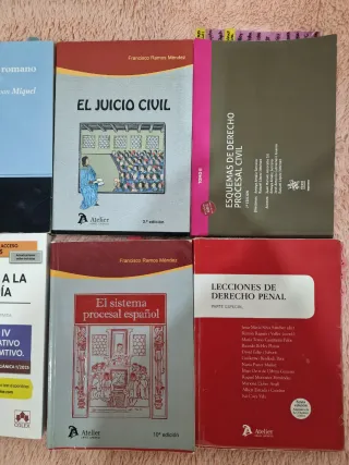 Manuales y libros para Derecho y Máster Abogacía