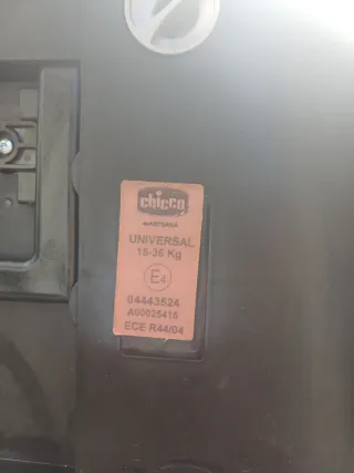 Lote 2 Sillas Seguridad Chicco