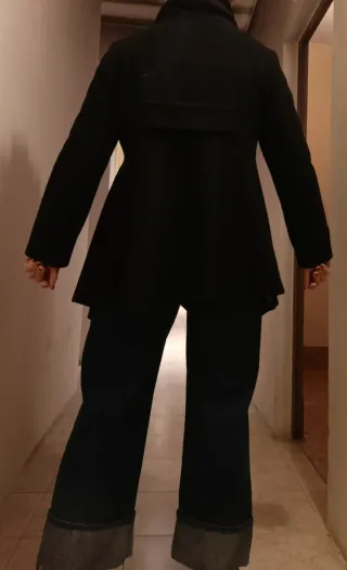 Abrigo negro elegante