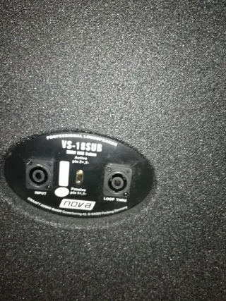 Subwoofer Nova Visio VS18 18 pulgadas 800 rms