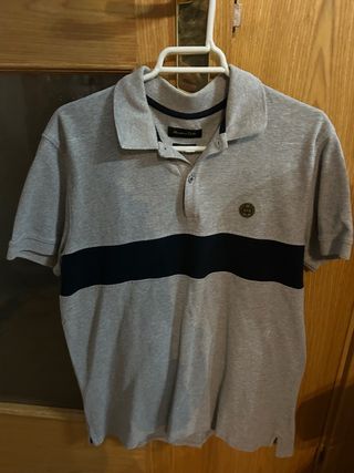 Polo Massimo Dutti Gris Talla M