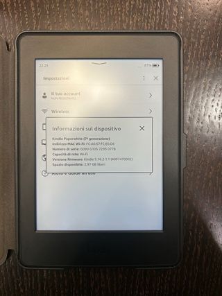 Kindle Paperwhite 7ª Geração c/ Capa