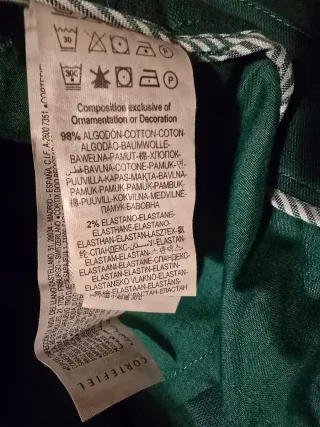 Calças Cortefiel Verdes