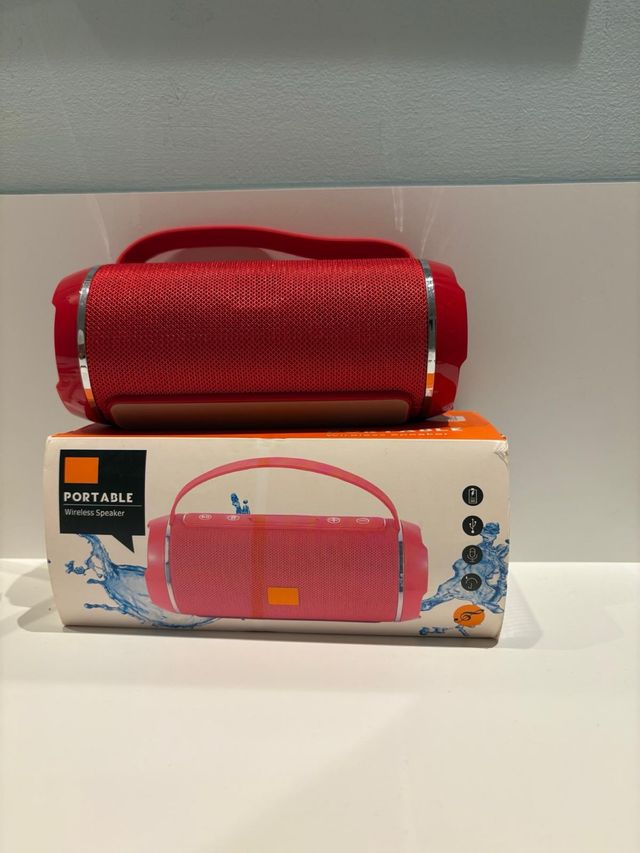 Altavoz Portátil Bluetooth Rojo