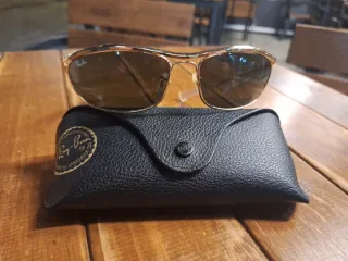 Gafas Ray-Ban Doradas Marrones Usadas