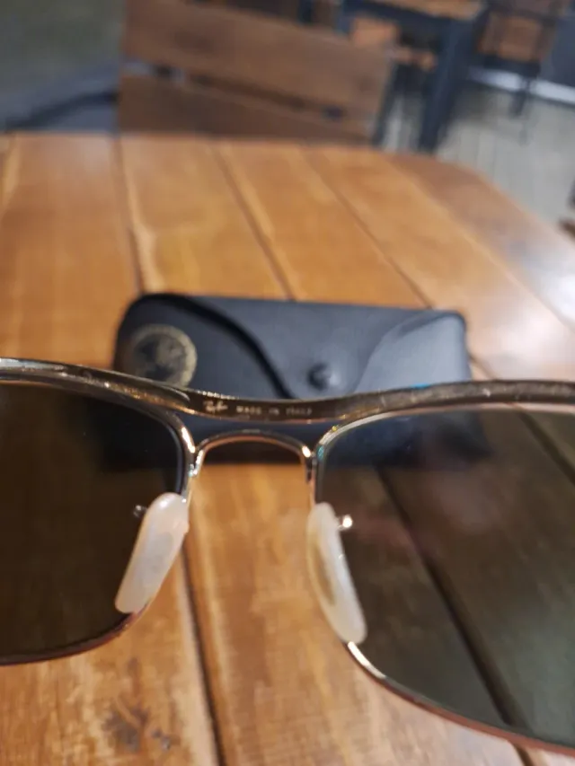 Gafas Ray-Ban Doradas Marrones Usadas