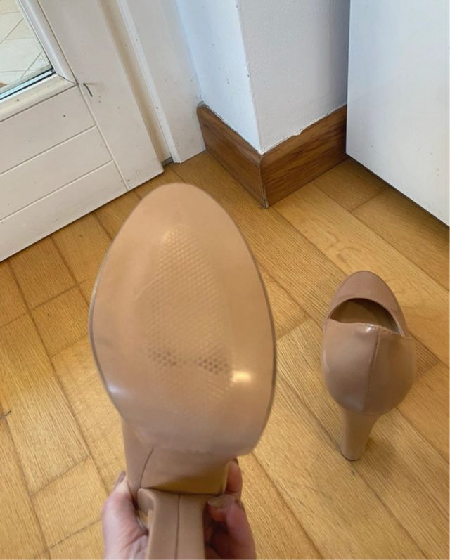 Scarpe tacco alto con plateau nude