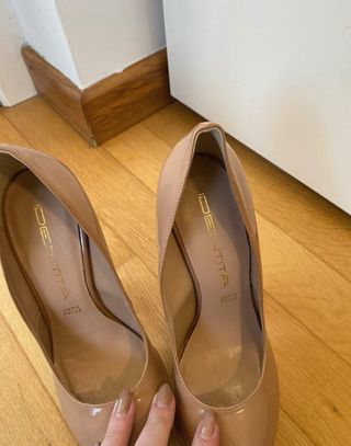 Scarpe tacco alto con plateau nude