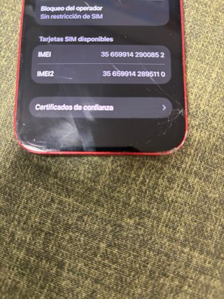 iPhone 12 Rojo 256 GB