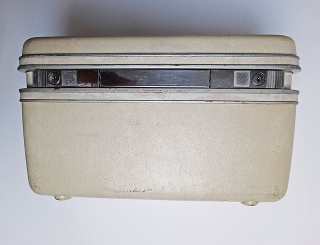 Baú Necessaire Viagem Vintage Samsonite Branco