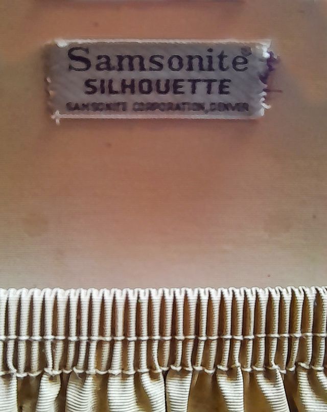 Baú Necessaire Viagem Vintage Samsonite Branco