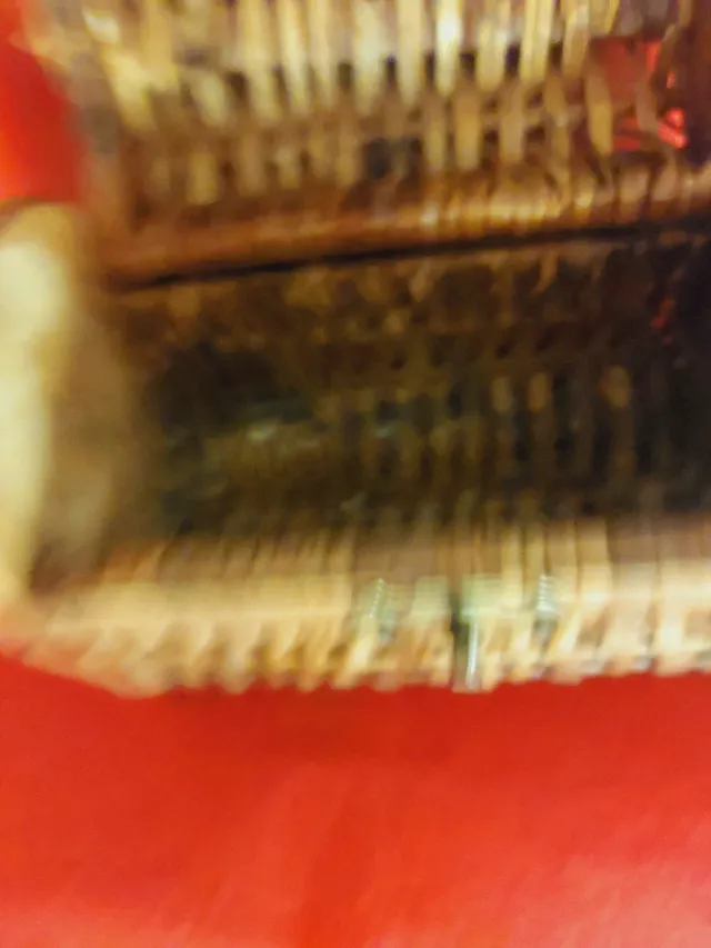 Bolso Cesto Mimbre antiguo pequeño