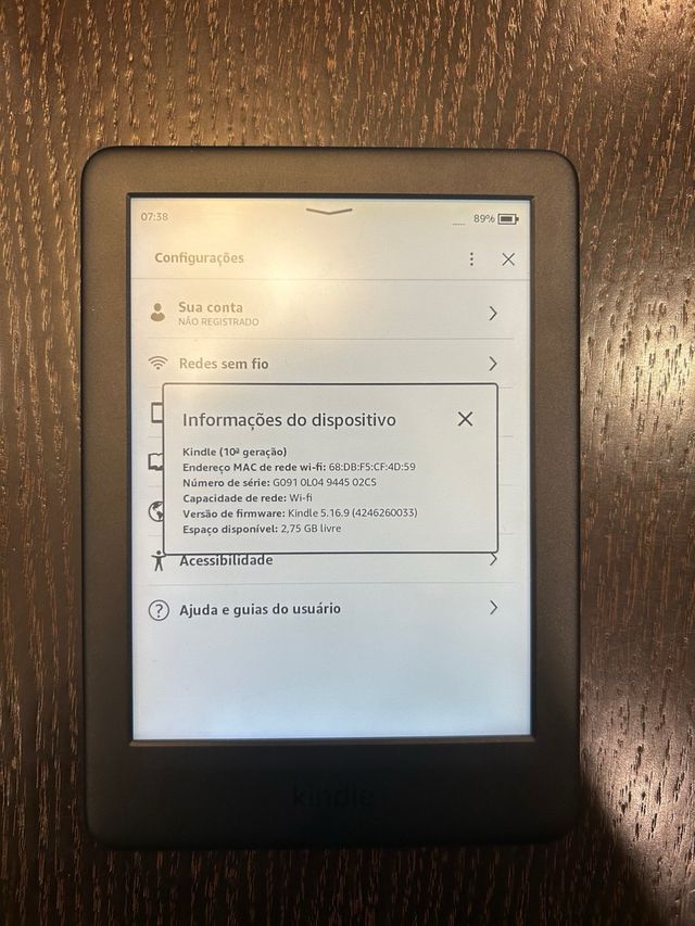 Kindle 10ª Geração com Caixa