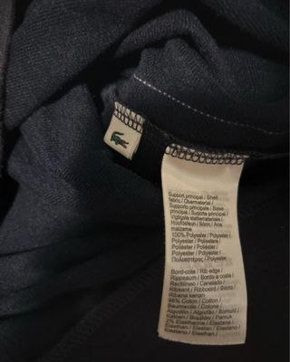 Camiseta Manga Larga Lacoste Azul