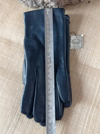 Guantes de Piel para Señora Negros