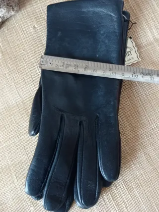 Guantes de Piel para Señora Negros