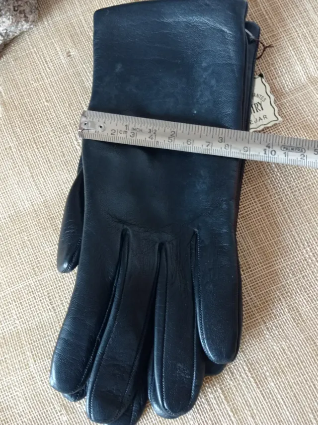 Guantes de Piel para Señora Negros