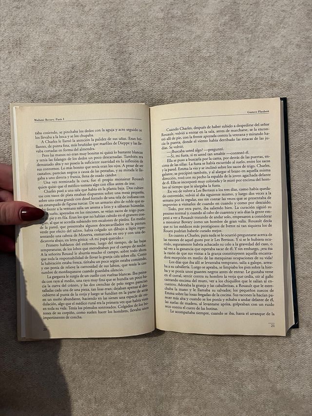“Madame Bovary” de Gustave Flaubert en tapa dura