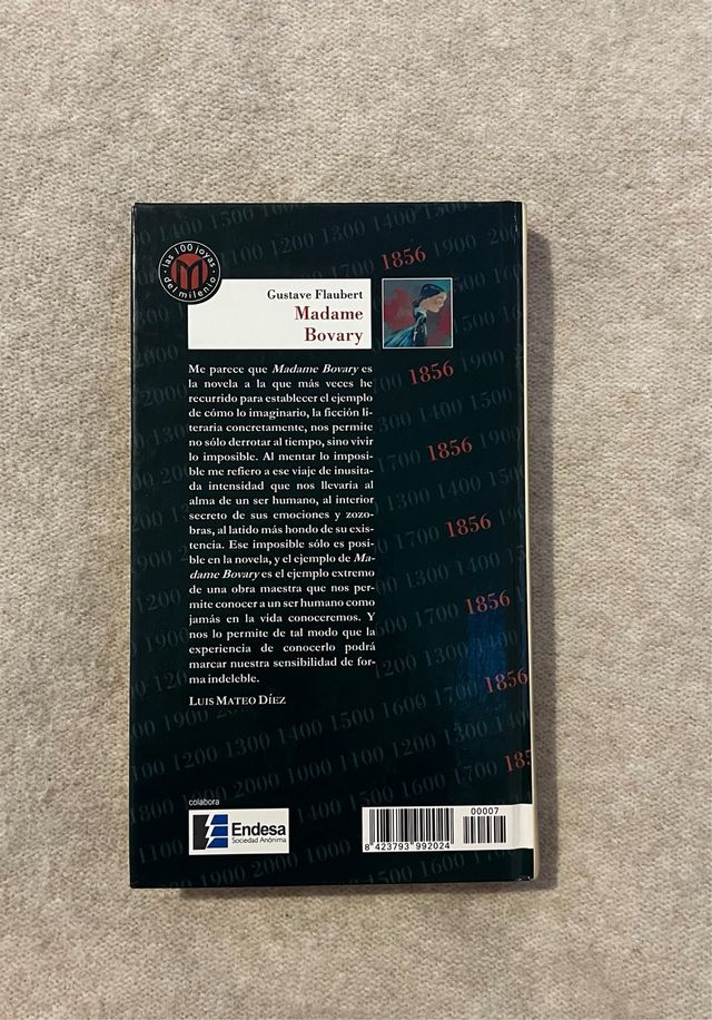 “Madame Bovary” de Gustave Flaubert en tapa dura