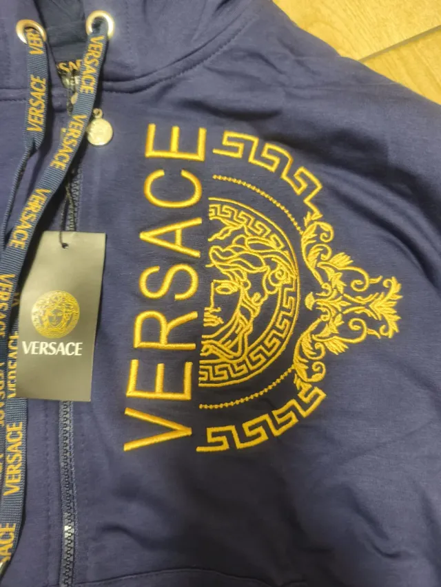 Chándal Versace Talla S Azul y Dorado