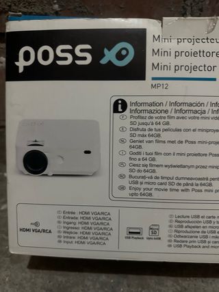Proyector Mini POSS MP12 Blanco