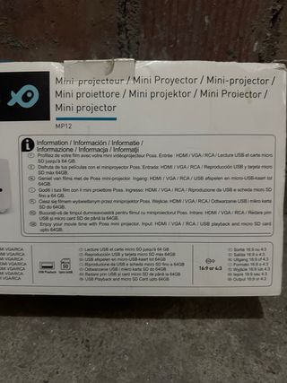 Proyector Mini POSS MP12 Blanco
