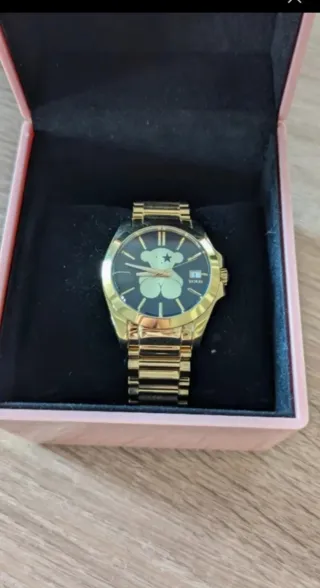 Reloj Tous Drive Negro y Dorado Original