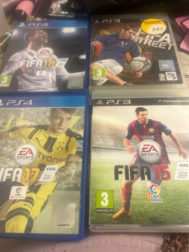 Pack 4 Videojuegos FIFA PS3 y PS4