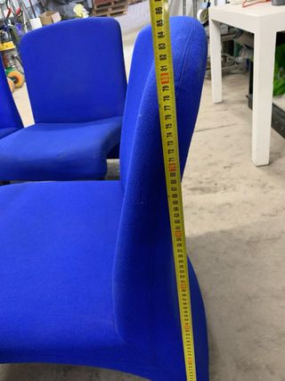 4 Sillones de Oficina Azules