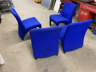 4 Sillones de Oficina Azules