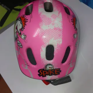 Casco infantil niña rosa Spike