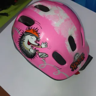 Casco infantil niña rosa Spike
