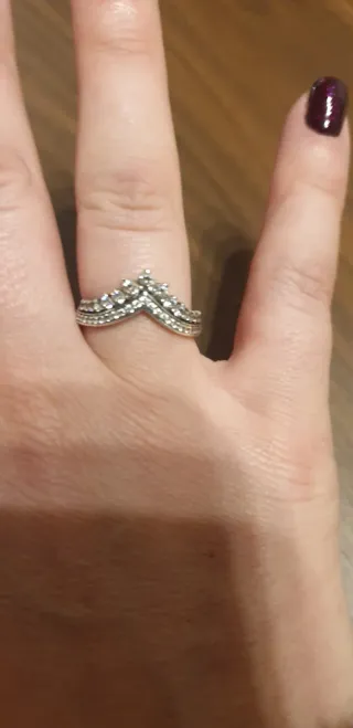 Anello Pandora Coroncina Argento