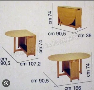Mesa Foppapedretti plegable y extensible