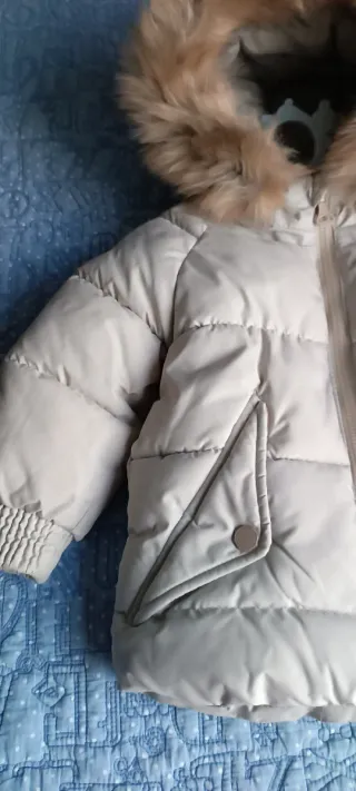 Plumifero- abrigo Zara Kids Niñ@ con Capucha y Pel