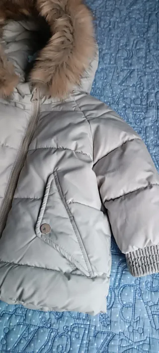 Plumifero- abrigo Zara Kids Niñ@ con Capucha y Pel