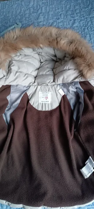 Plumifero- abrigo Zara Kids Niñ@ con Capucha y Pel