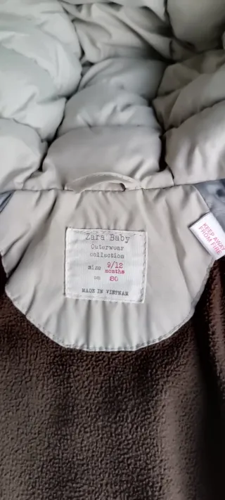 Plumifero- abrigo Zara Kids Niñ@ con Capucha y Pel