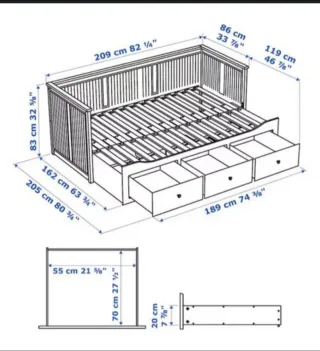Cama nido de madera en buen estado