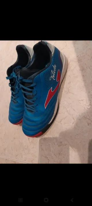 Zapatillas Joma Fútbol Sala Niño Azul/Rojo