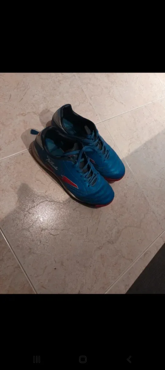 Zapatillas Joma Fútbol Sala Niño Azul/Rojo