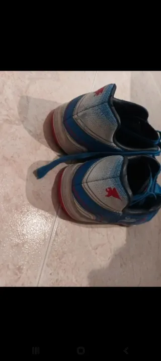 Zapatillas Joma Fútbol Sala Niño Azul/Rojo