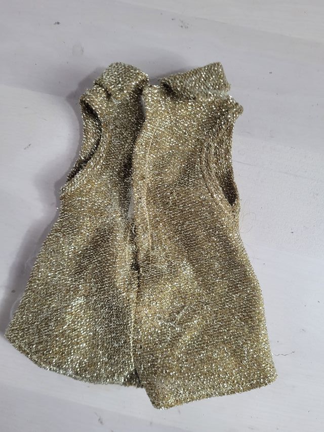 Vestido Nancy Star Dorado Años 80