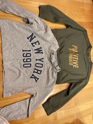 Lote 2 sudaderas niña T.11-12 años
