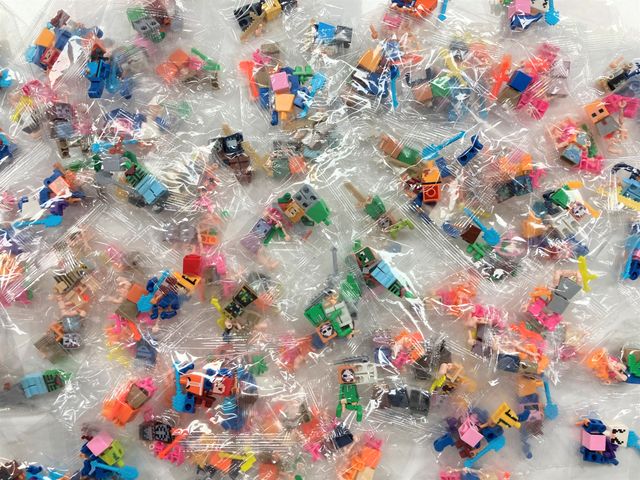 Minifigure Minecraft Lotto 10 design casuali