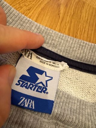 Sudadera Starter gris mujer