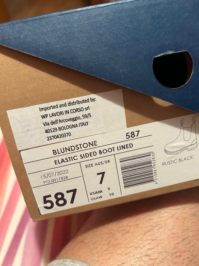 Botas Blundstone Elásticas Talla7Rustic Black-